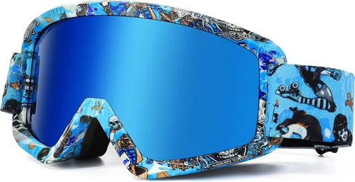 Vista 9 de AVV Gafas de motocicleta para hombres y mujeres – Gafas de motocross ATV resistentes al viento, gafas anti UV todoterreno para montar MTB Motocross