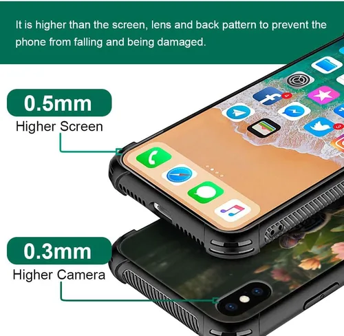 Vista 111 de Funda compatible con iPhone XR, diseño de elefantes africanos para niñas, diseño de patrón a prueba de golpes, antiarañazos, carcasa trasera