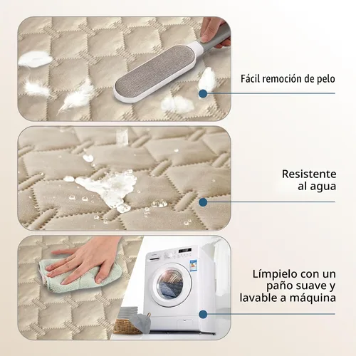 Vista 4 de gogobunny Manta para mascotas 3 veces más resistente, impermeable y a prueba de arañazos; protector de muebles reversible para perros y gatos, funda