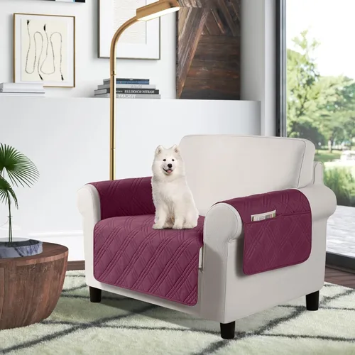 Vista 27 de TAOCOCO Fundas impermeables para silla para mascotas y perros con respaldo antideslizante, fundas para asiento de silla con bolsillo lateral
