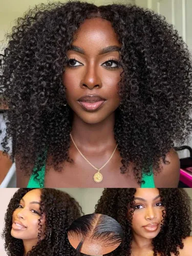Vista 21 de Pelucas de cabello humano Bob de Beauty Forever, rubia con raíces marrones, parte lateral, corte recto, 7x5 encaje HD, adiós a los nudos, peluca Bob