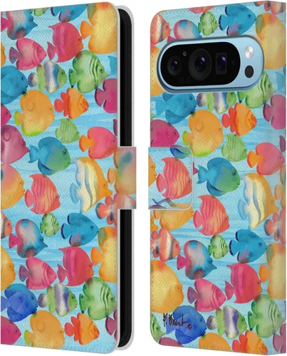 Vista 15 de Head Case Designs Officially Licensed Paul Brent Agate Mermaid Coastal Leather Wallet Case Compatible with Google Pixel 9 / Pixel 9 Pro