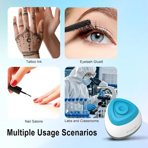 Vista 2 de Mezclador Mini Vortex, Agitador de Esmalte de Uñas, Agitador de Pintura y Mezclador de Pintura para Esmalte en Gel, Pinturas Acrílicas, Adhesivos