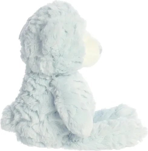 Vista 4 de Aurora Snuggly Huggy Bear - Animal de peluche para bebé, compañero reconfortante, juego imaginativo, color azul, 7 pulgadas