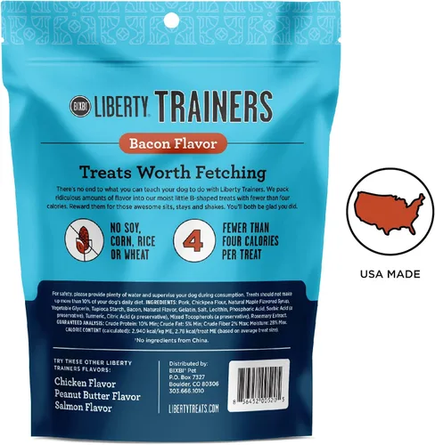 Vista 2 de BIXBI Trainers - Golosinas de entrenamiento para perros totalmente naturales sin granos, tocino, 6 onzas