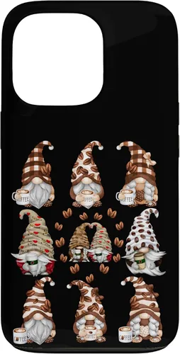 Vista 10 de Novelty Coffee Graphic For Women And Men Funny Gnome Case for iPhone 16