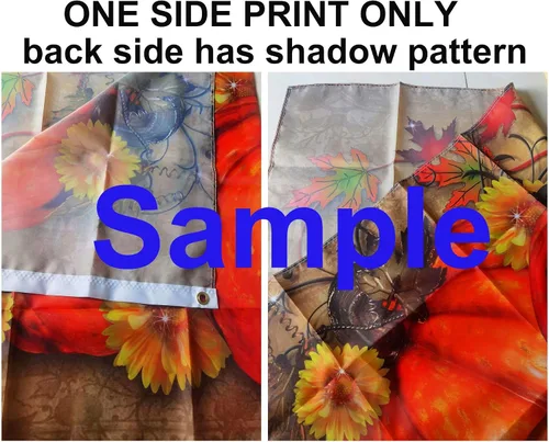 Vista 3 de Bandera de paisaje invernal de Navidad de 3 x 5 pies, poliéster con doble costura con ojales de latón, bandera de 3 x 5 pies para decoración