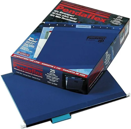 Vista 96 de Pendaflex carpetas de archivos colgantes reforzadas, Negro