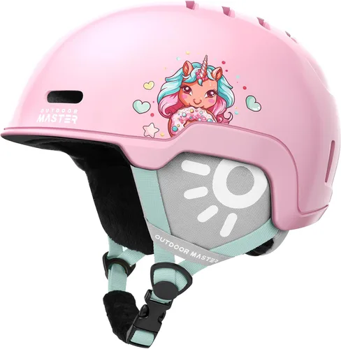 Vista 10 de OutdoorMaster Casco de Snowboard para Niños y Niñas - Carcasa de PC Duradera, Espuma EPS y 12 Rejillas de Ventilación, Ajuste con Dial Ajustable