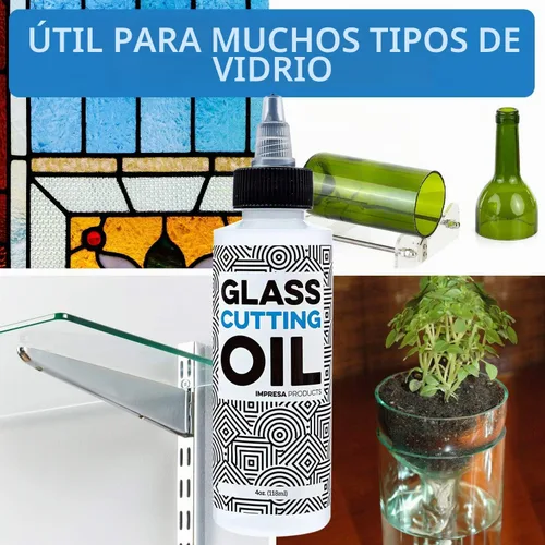 Vista 5 de IMPRESA Aceite de corte de vidrio, parte superior giratoria de precisión para una vida útil prolongada de la herramienta y cortes limpios, fluido