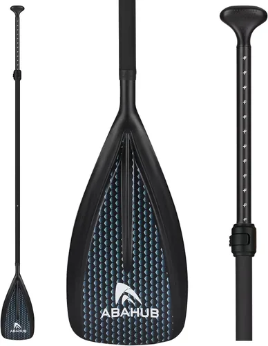 Vista 11 de Abahub SUP Paddles - 3 piezas ajustables de pie remo ligero para paddleboard, aleación de aluminio recubierto de poliuretano eje 68 a 84 pulgadas