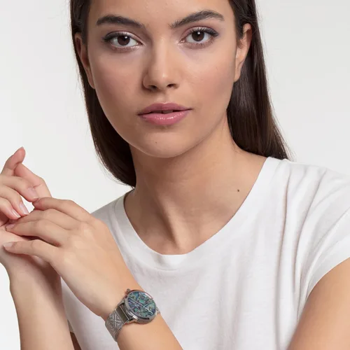 Vista 5 de Thomas Sabo WA0344-201-218-33 - Reloj analógico de cuarzo para mujer con correa de acero inoxidable