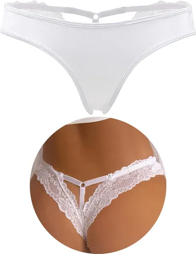 Vista 12 de ohyeah Tanga de encaje para mujer, bragas, tangas, ropa interior XS-4XL