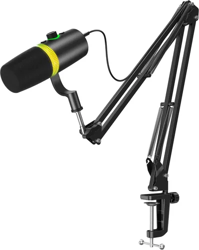Vista 8 de Micrófono dinámico USB/XLR para juegos Streaming Podcast Grabación PC Mic