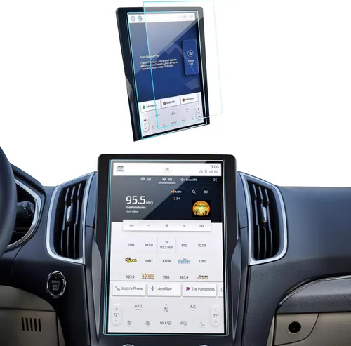 Vista 32 de Protector de pantalla de coche para Ford Edge 2024 2025 2023 2022 2021 (SE/SEL/ST-Line/Titanio/ST) Accesorios Protector de pantalla de vidrio