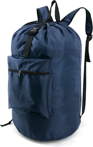 Vista 7 de BeeGreen Bolsa de lavandería con correas ajustables para el hombro, artículos esenciales para dormitorio universitario con cierre de cordón