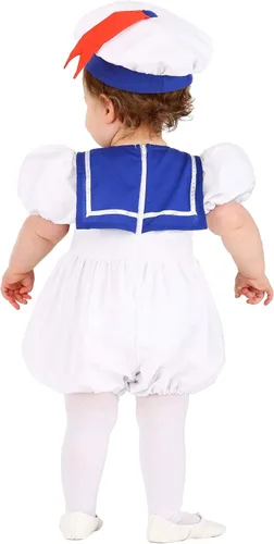 Vista 6 de Ghostbusters - Disfraz de hombre malvavisco para bebé, unisex, lindo disfraz de Halloween de película de los 80