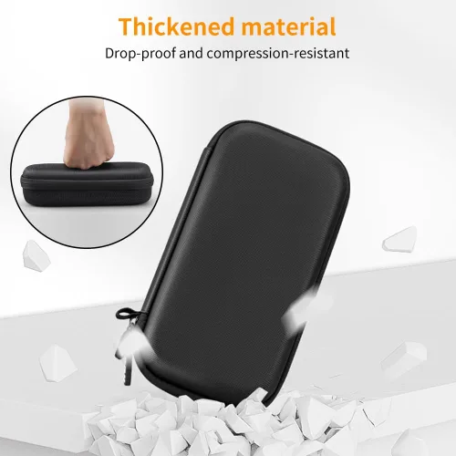 Vista 2 de Funda de bolsillo 3 compatible con DJI OSMO Pocket 3 Creator Combo Accesorios Bolsa de transporte portátil, bolsa de poliuretano de almacenamiento