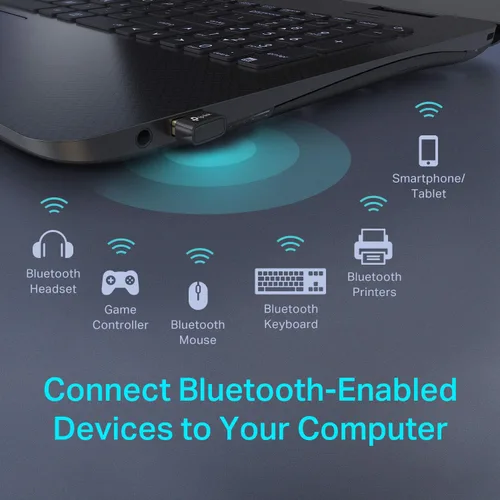 Vista 3 de TP-Link Adaptador USB Bluetooth para PC, receptor Dongle Bluetooth 4.0, Plug & Play, tamaño nano, tecnología EDR y A2DP, compatible con Windows