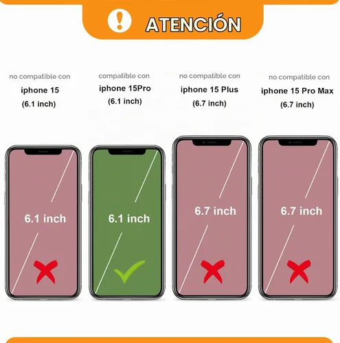 Vista 2 de Bocasal Funda tipo cartera cruzada con múltiples ranuras para iPhone 15 Pro Negro