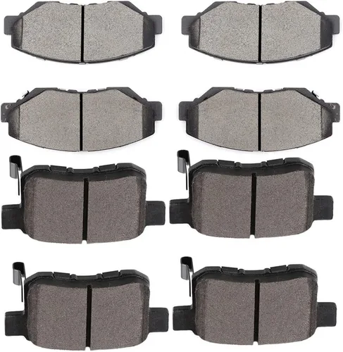 Vista 15 de SCITOO Kits de pastillas de freno de cerámica D465 D374 Reemplazo delantero y trasero para Acura CL 1997-1999, para Honda Civic 2002-2003 200-2011