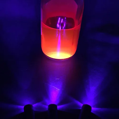 Vista 4 de Blacklight - Kit de 3 cabezales micro efectos especiales de 12 V 9 V CC para accesorios, pinturas fluorescentes, pigmentos, tela, plásticos