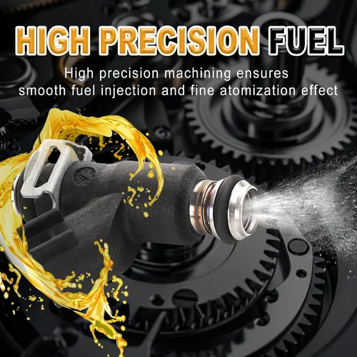 Vista 3 de Chikia Inyector de combustible Hisun 700 con pernos de repuesto para Hisun UTV ATV 700 750 Massimo MSU 700, Axis 700, YS700, Cub cadet, Coleman