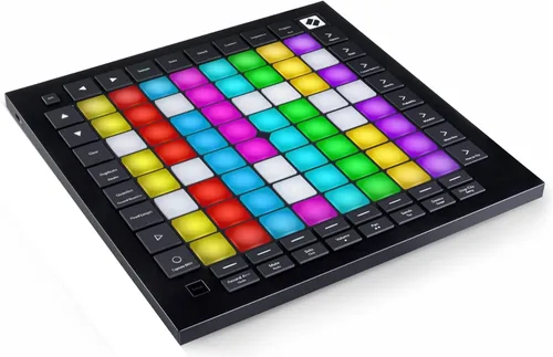 Vista 7 de Novation Launchpad Pro MK3, controlador MIDI de 64 cuadrículas y secuenciador para Ableton Live, Logic Pro y hardware, 64 almohadillas RGB