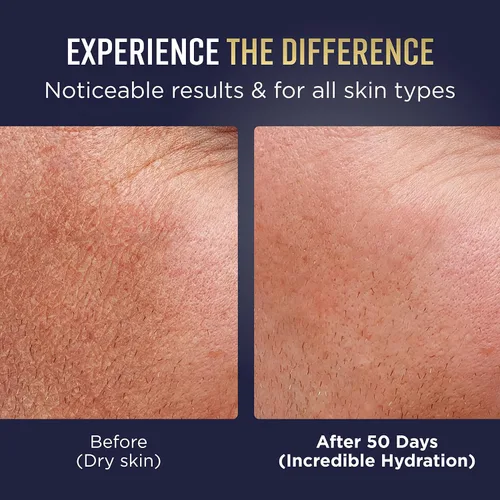 Vista 5 de Hidratante Facial para Hombres - Loción Masculina Hidratante Profunda y Antienvejecimiento Hecho en Europa Vitamina C+E, Elastina, Ácido