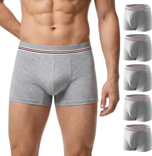 Vista 8 de Carer - Ropa interior tipo bóxer para incontinencia para hombre, lavables, reutilizables, de algodón, a prueba de fugas, con zona frontal