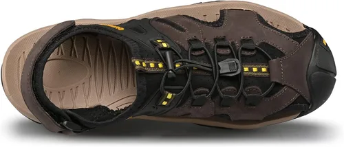 Vista 5 de LUODENGLANG Men's Sport Sandals Outdoor Hiking Sandals Closed Toe Water Sandals Casual Lightweight Summer Breathable Beach Shoes