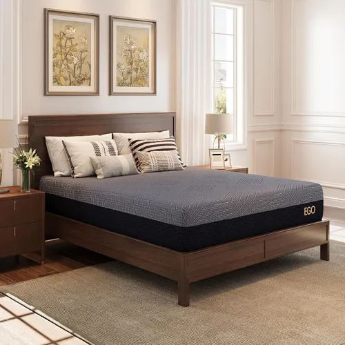 Vista 8 de MLILY EGOHOME - Colchón Twin de 10 pulgadas, colchón de espuma viscoelástica refrescante de gel de cobre para aliviar el dolor de espalda, colchón