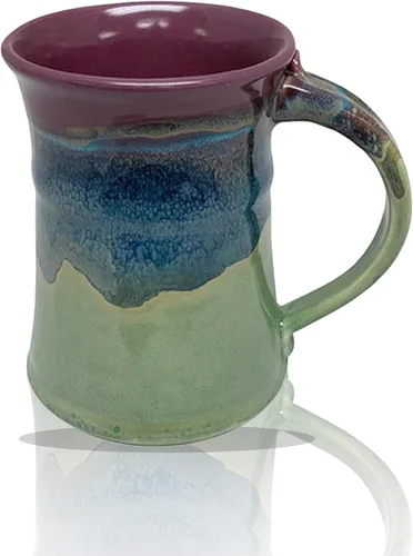 Vista 11 de Clay in Motion Taza grande (Cobalt Canyon)
