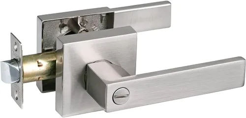 Vista 74 de NEWBANG Manija de palanca de puerta sólida con acabado negro mate