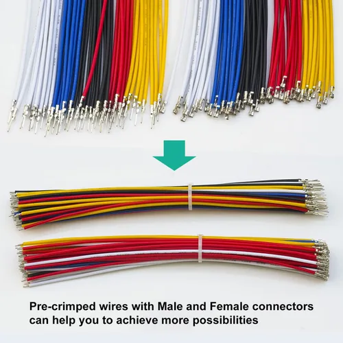 Vista 6 de Kit de conector JST macho y hembra PH de 0.08 pulgadas con cable preprensado de 22 AWG (total de 166 piezas) 2/3/4/5/6/7/8/9/10 conector de cable