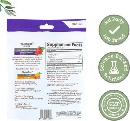 Vista 2 de Thera Zinc orgánico Therazinc Lozenges, QUA21188, -, -, 1