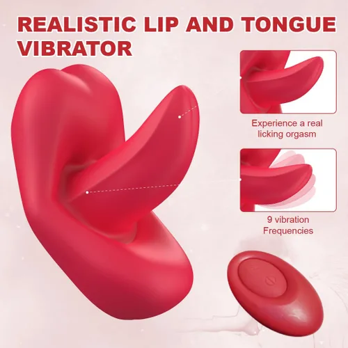 Vista 3 de Juguetes sexuales para adultos, vibrador de punto G, juguete de rosa, vibrador de lengua de mariposa con 9 modos de vibración, estimulador