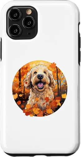 Vista 29 de Goldendoodle Autumn Funny Dog Fall Case for iPhone 17