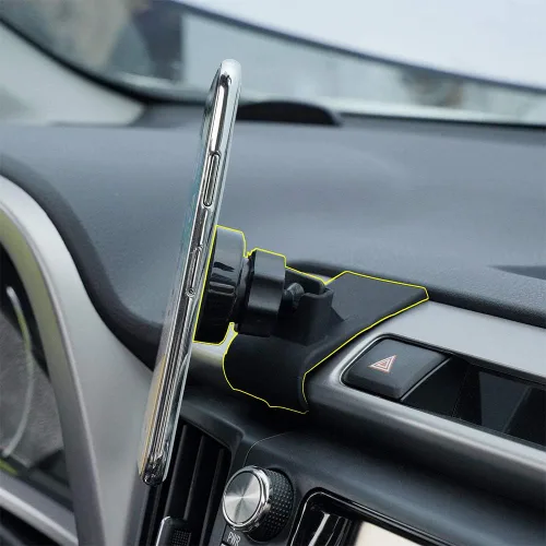 Vista 8 de Soporte universal para teléfono de coche para Toyota RAV4 2013 2014 2015 2016 2017 2018 Air Vent Phone Mount ajustable, soporte para teléfono