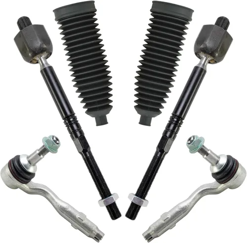 Vista 46 de TRQ Kit de dirección delantera con barra de acoplamiento de fuelle de piñón y cremallera compatible con Toyota Echo 2000-2005