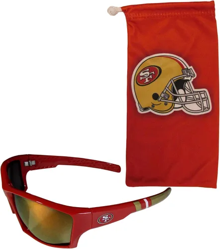 Vista 7 de Siskiyou Sports NFL Unisex Edge Wrap Sunglass and Bag Set