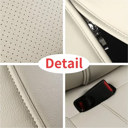 Vista 6 de Funda INCH EMPIRE para asiento de coche, ajuste personalizado para Tesla Model 3, protector de cojín de asiento de cuero sintético para 2017 2018