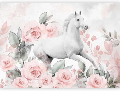 Vista 15 de artgeist Mural Pegaso Unicornio 79x55 pulgadas - Papel pintado no tejido de forro polar Decoración de pared Impresión fotográfica Diseño de imagen