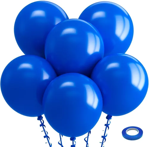Vista 26 de Bezente Paquete de 150 globos de látex mate color burdeos de 5 pulgadas rojo (07-Red-G42)