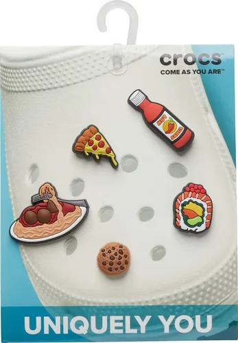 Vista 2 de Adornos para crocs de la marca Jibbitz 5 por paquete temática de comida