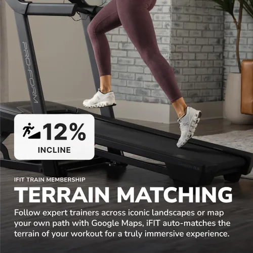 Vista 4 de Proform Cintas de correr de carbono: cintas de correr para caminar y correr con ventilador integrado y diseño de ahorro de espacio