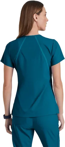 Vista 2 de Grey's Anatomy Impact Elevate Top para mujer – Camiseta médica Extreme Comfort Bahama
