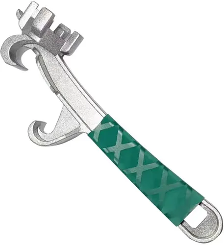 Vista 7 de Llave de tambor de aluminio, llave Bung, herramienta de abridor de barril para abrir tambor de 10, 15, 20, 30, 55 galones, se adapta a 2" y 3/4
