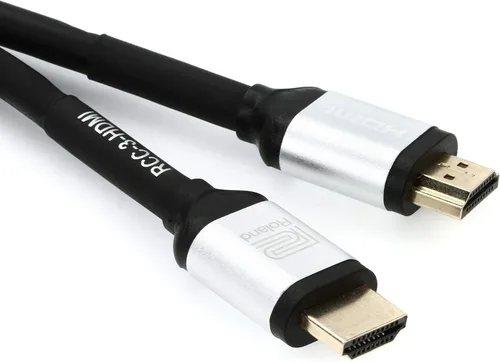 Vista 2 de Roland Cable HDMI 2.0 de 16 pies (16.4 ft), serie negra (RCC-16-HDMI)