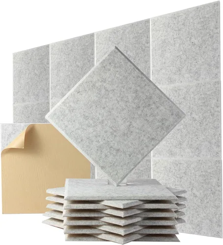 Vista 15 de Paneles de pared acústicos Durbles - Azulejos de cancelación de ruido para estudio en casa y oficina - Insonorización de calidad - Paneles de espuma